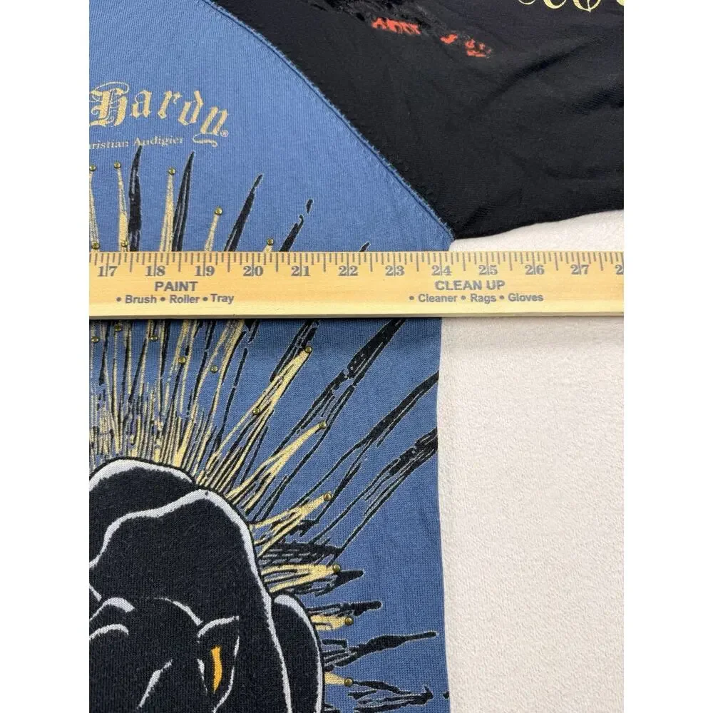 Y2k 2XL Ed Harddy Baggy Longsleeve Graphic Tee Grunge Skater Streetwear